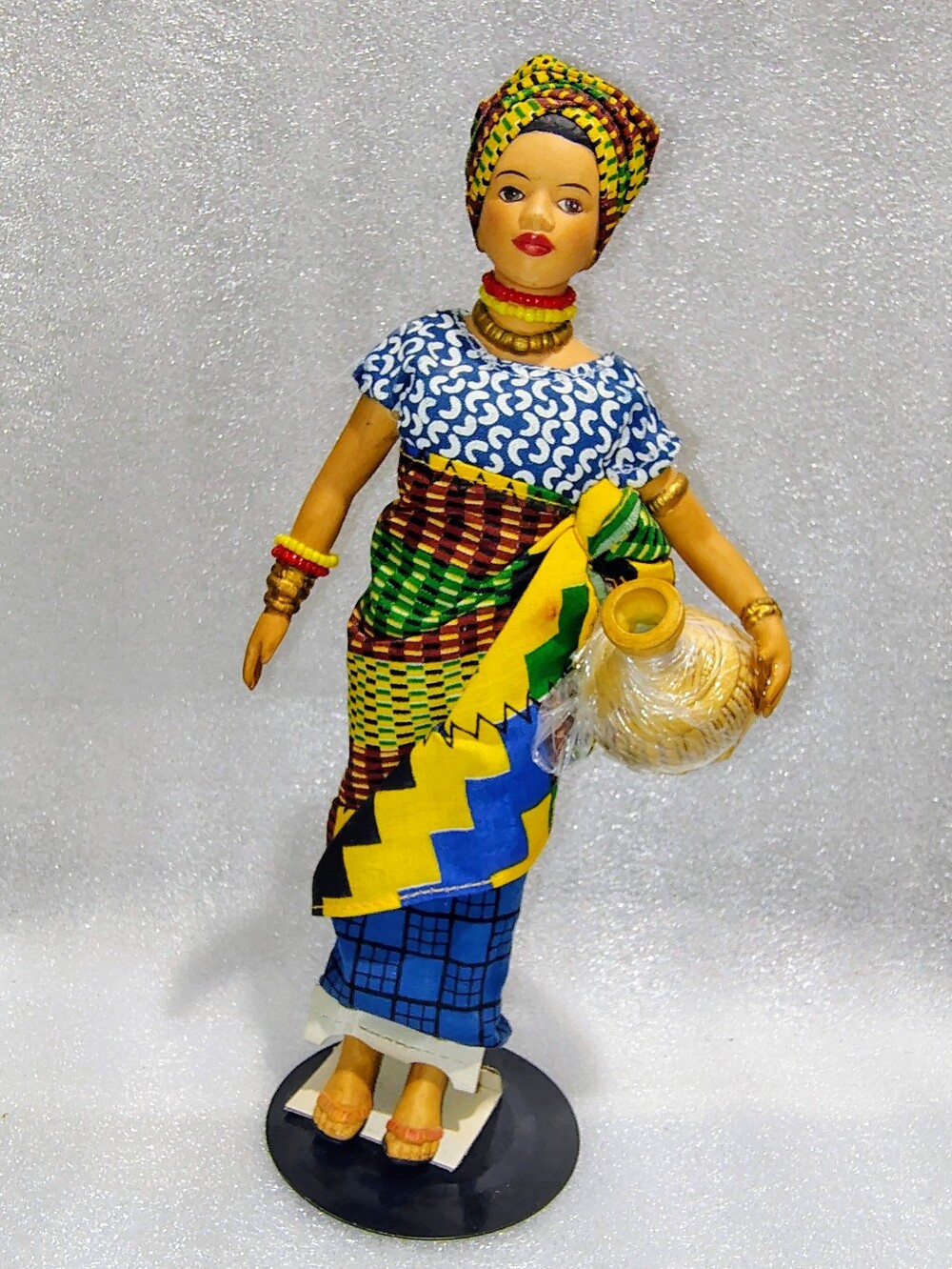 Vintage 1990 Avon Adama Nigeria Porcelain Doll International Collection 8”